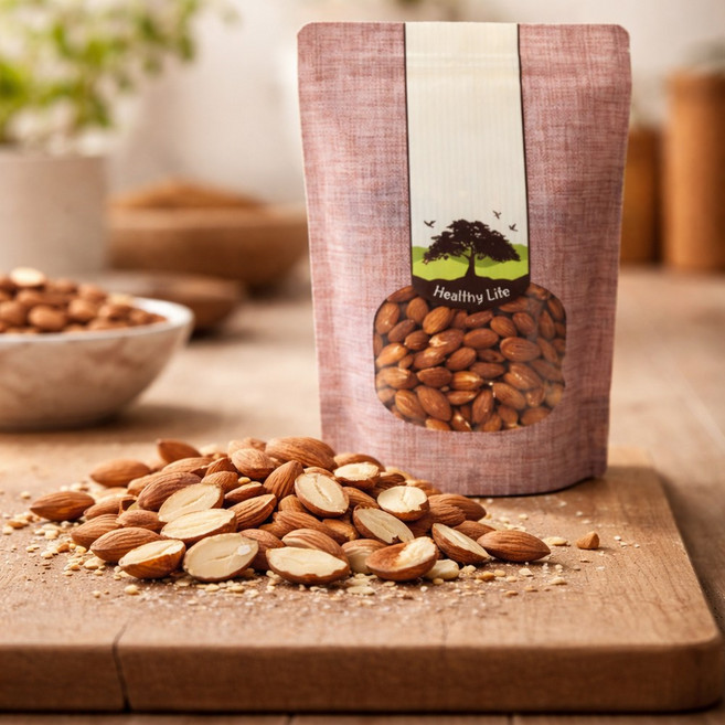 갓 볶은 고소한 무염 구운 아몬드 프리미엄 캘리포니아산 햇아몬드, 1개, 1kg