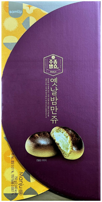삼립 옛날 밤만쥬 빵 30개입 750g, 3개