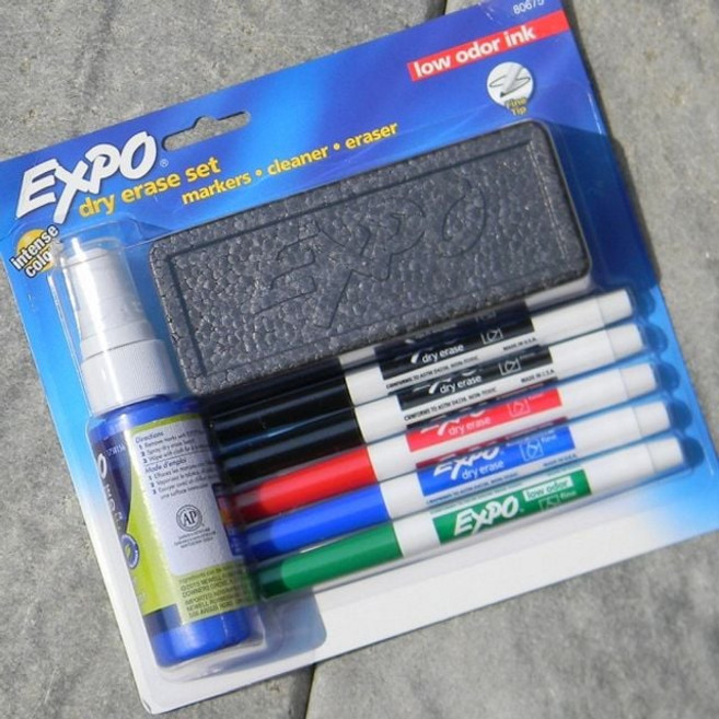 샤피 미국산 Expo 화이트보드마카 Fine+크리너+지우개 hit*9465MW, 1개