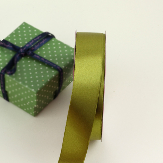 노크원 고밀도 74색 공단리본 25mm x 약 11M, 58. 황금연카키