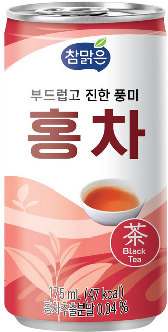 대일음료 참맑은 홍차 캔음료수, 175ml, 30개