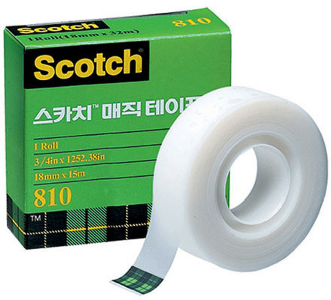스카치 매직 테이프 리필 18mm x 15m, 1개