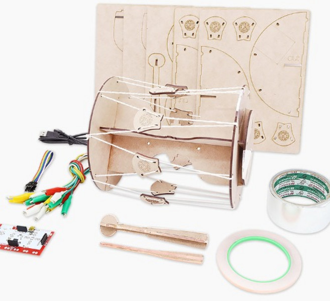 엔트리 코딩교육 키트 DIY 전자국악기 장구(메이키메이키 보드 메뉴얼 포함), 1개