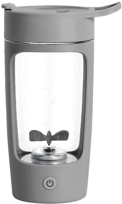 ELEANOR 650ml 電動攪拌杯 Tritan材質隨行杯, 大象灰｜贈杯刷．杯身含刻度, 1個