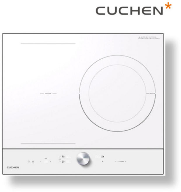 쿠첸 IH FLEX 대화구 올파워 인덕션 3구 + 스탠드 케이스 15cm, 빌트인, CIR-BW33KD1B1 (화이트 3구)