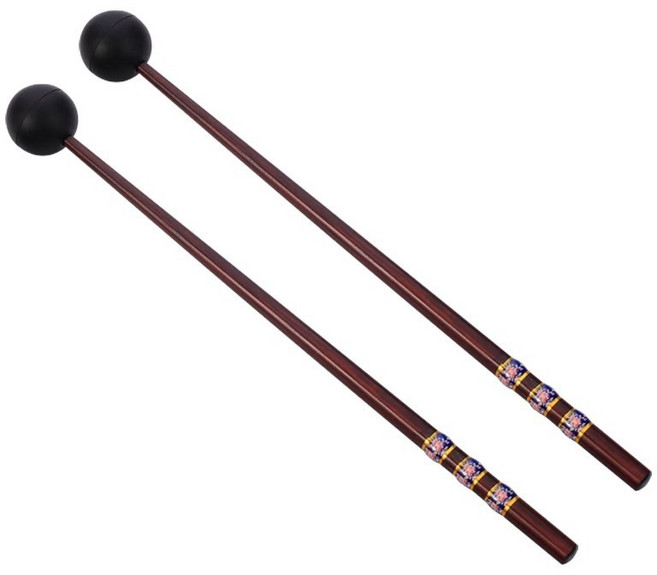 空靈鼓槌 木槌 鋼舌鼓槌 木琴錘 鐵琴槌 音叉 敲棒 木柄軟膠頭錘, 1個