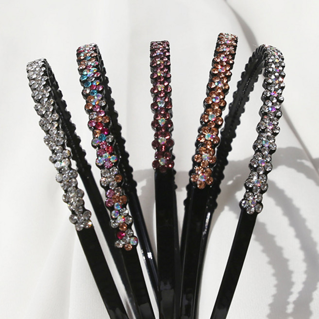 미스21 한줄꽃 헤어밴드 머리띠 5개 세트 (hb586)