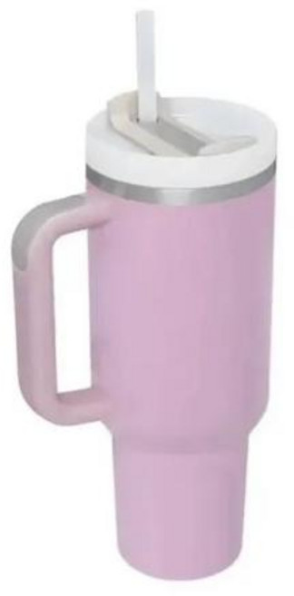 보냉병 손잡이 뚜껑이 있는 맞춤형 빨대 40 oz 스테인리스 스틸 진공 보온병 여행용 자동차, 1개, 6) 1200MI  J