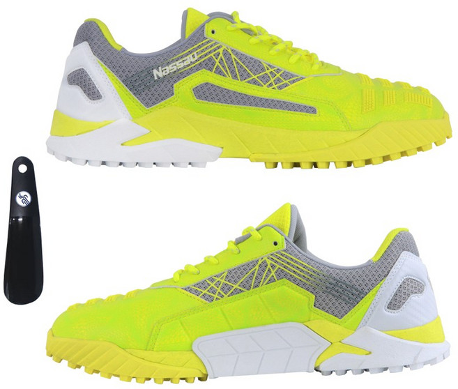 낫소 QSPT 23 하드백카운터 족구화 라임+PG신발주걱