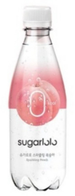 인테이크 슈가로로 스파클링 복숭아, 350ml, 8개