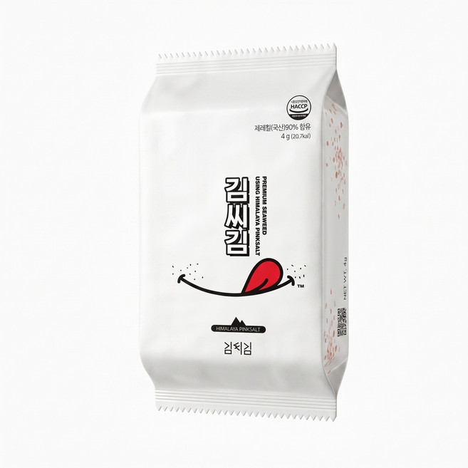 [김씨김 저염 30봉] 기름적고 짜지않은 핑크솔트 김 여행 캠핑 밥태기, 30개