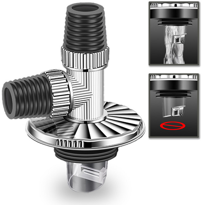 벌레 냄새 차단 2구 세탁기 배수구 트랩, 1개