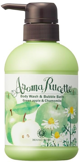 하우스 오브 로제 아로마 세트 바디워시&버블바스 GA&CM 풋사과&카모마일향 바디 소프 350mL, 1