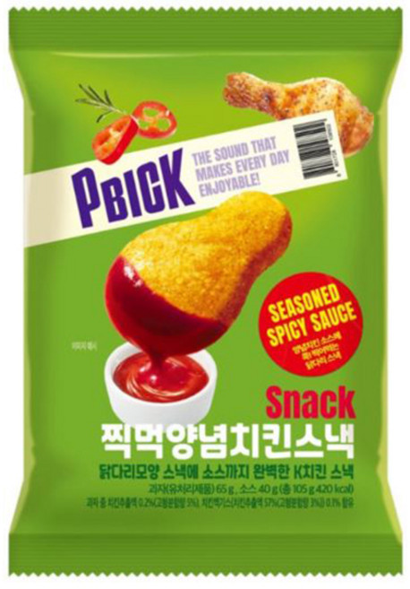 찍먹양념치킨스낵, 10개, 105g