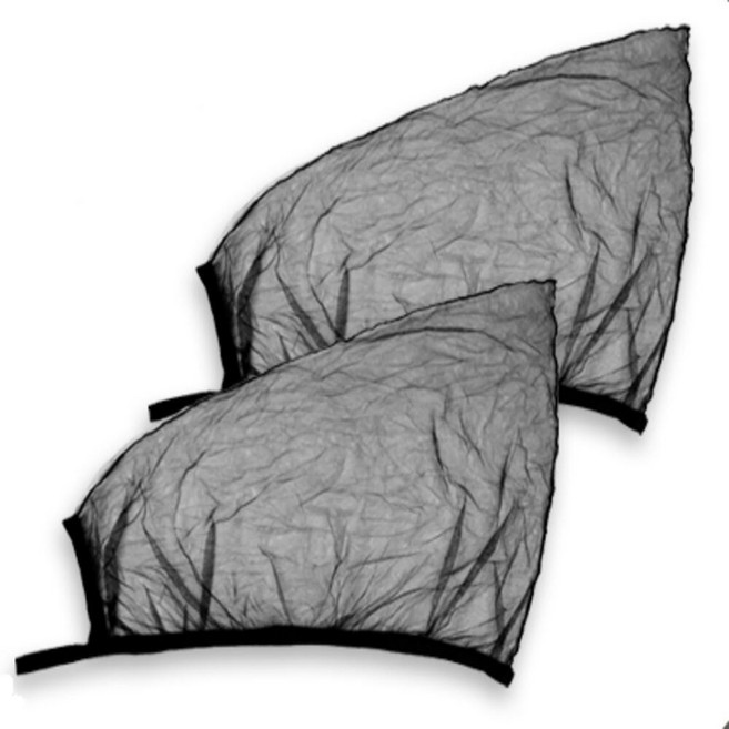 쿠이오 SUV 세단 방충망 덮개형 2P 자동차방충망 차방충망 suv차량용방충망, 블랙, 세단 뒷유리