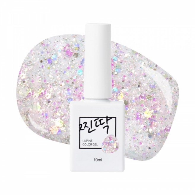 찐딱 프리미엄 네일아트 젤컬러 젤네일, 1개, 10ml, JJ068G (트윙클 퍼플 글리터)