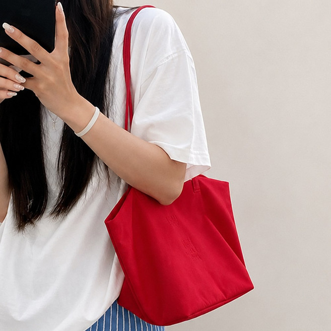 BUYNBUY 컬러 나일론 쇼퍼백 가벼운 숄더백