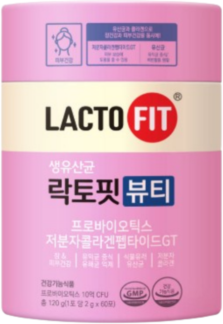 종근당건강 락토핏 생유산균 뷰티 60개입, 120g, 1개