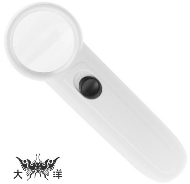 大洋國際電子 手持型15倍放大鏡 LED燈, 1個