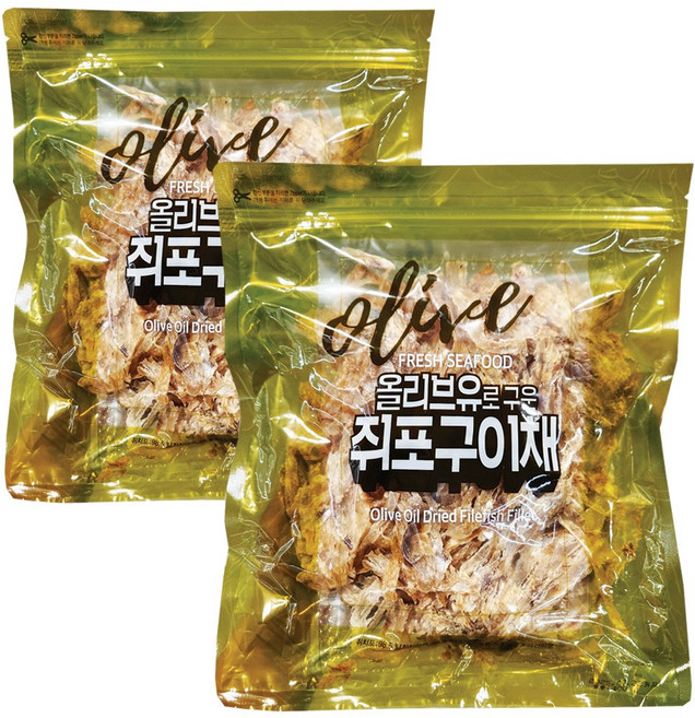 올리브유로 구운 쥐포구이채, 2개, 400g