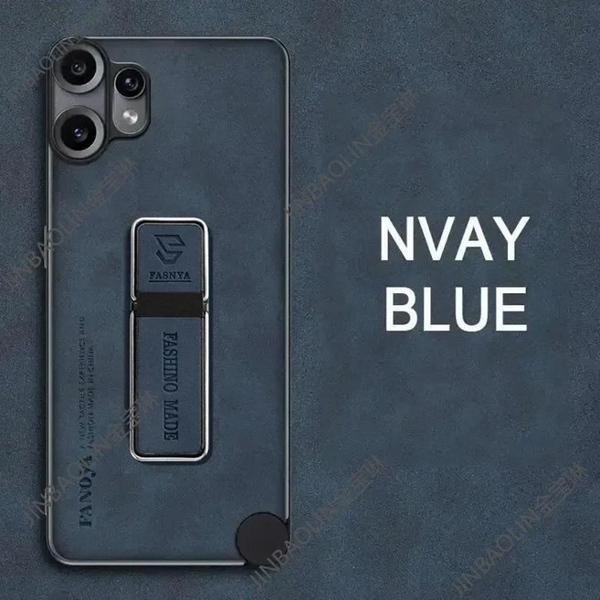 낫씽 폰 프로 양가죽 커버 마그네틱 스탠드 무광 충격 방지 플레인 케이스, E. CMF Phone 1, 5. Navy / C. CMF Phone 1, 1개
