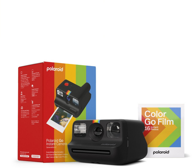 Polaroid Go G2 拍立得相機套裝版 內附16張相紙 迷你機身, 1個, 黑色