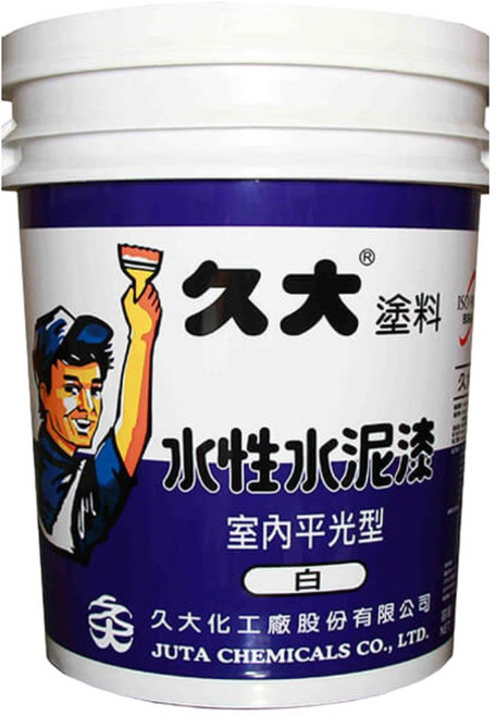 久大水性水泥漆 DIY高品質環保水泥漆, 亮光型/1公升,黑色, 1個, 黑色, 1L
