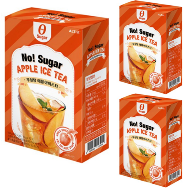 알티스트 무설탕 애플 아이스티분말, 15g, 10개입, 3개