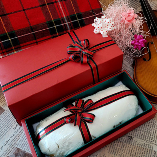 슈톨렌(Stollen) 490g 크리스마스를 기다리며 먹는 독일 케이크빵 유기농빵집, 1개