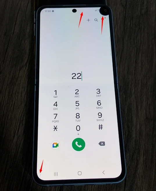 플립6 5G LCD F741 디스플레이 터치 스크린 어셈블리용 AMOLED 결함 LCD Z플립6 디스플레이 LCD 교체용, 04 no. 22 Blue frame