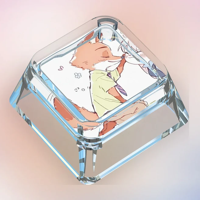 올스토어 Zootopia 애니메이션 테마 키캡 기계식 키보드 XDA 높이 1개 PC 게임 수집 선물 맞춤형, 02 293-FM