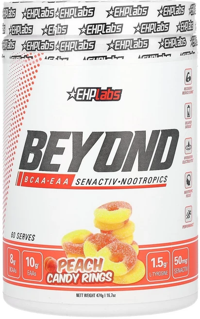 EHPlabs Beyond BCAA + EAA 피치 캔디 링 474g(16.7oz), EHPlabsBeyondBCAAEAA피치캔디링474g1, 474g, 1개 - 쿠팡