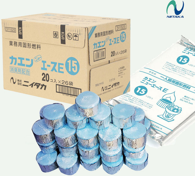 스몰파이어히트 고체연료 미니화로 카엔 고형 메탄올 15 20 25 30g 업소용 고체연료, 15g, 520개, 15g