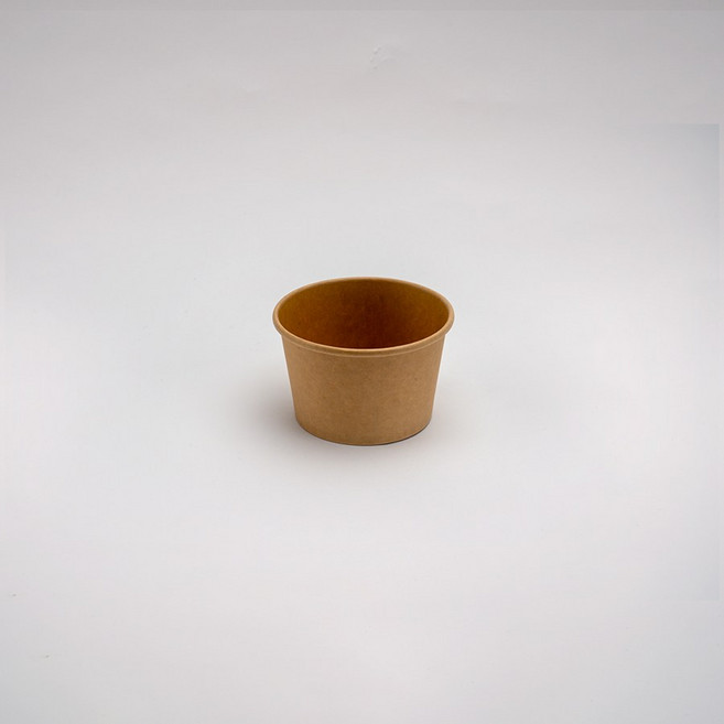 8온스 97파이 크라프트 원형용기 패트뚜껑 세트, 1개, 10세트