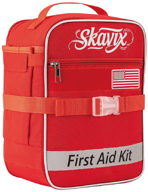 Skavy 急救包 紅色 27x14x22cm 戶外旅行露營必備, 1個