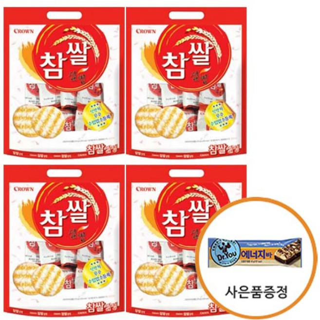 크라운 참쌀설병 쌀스낵 사은품증정, 270g, 4개