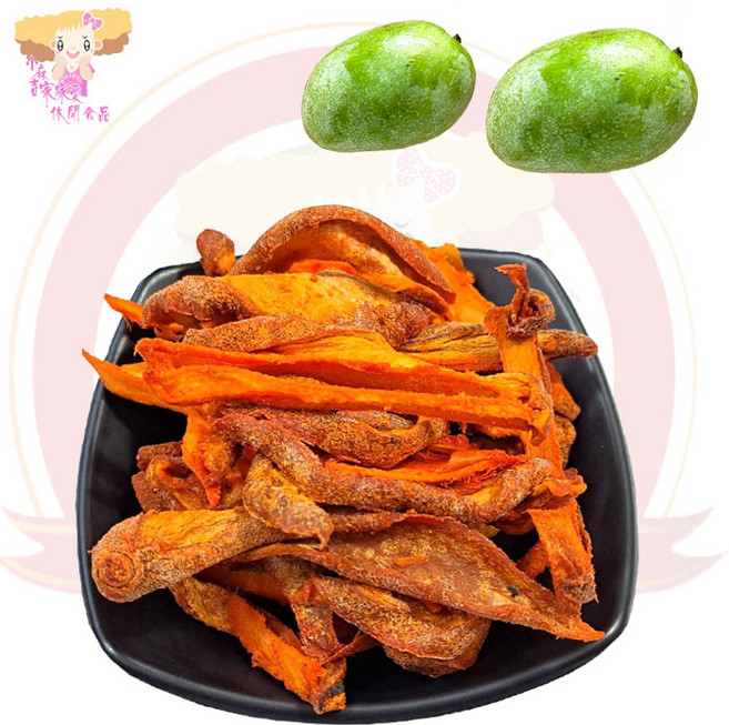 小麻吉 八仙鹹芒果乾 蜜餞果乾, 350g, 1個