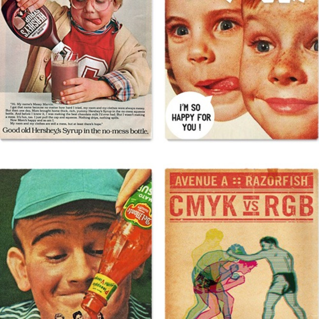 하이파이 빈티지 인테리어 포스터 크라프트 아메리칸 무드 ver3 12종 A3사이즈, SET4(A3)