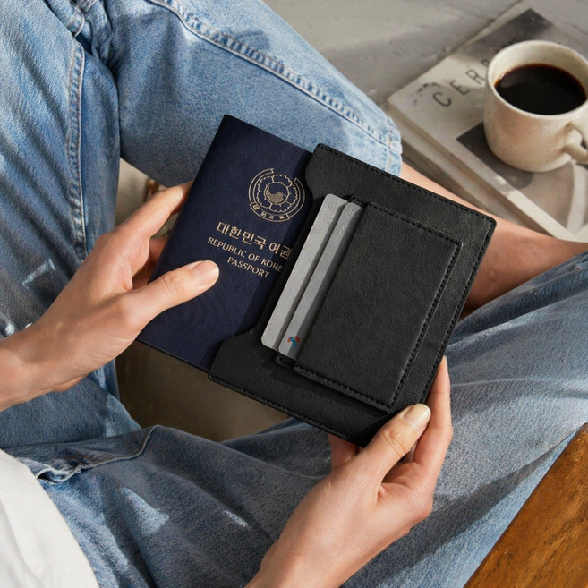 플라이원 해킹방지 RFID차단 여권 케이스 (카드 포함)