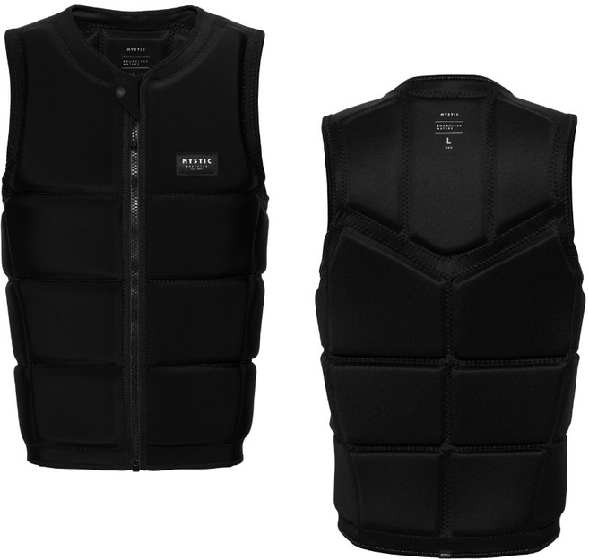 MYSTIC Star Wake 滑水背心 浮力衣 耐衝擊防撞背心, B款-黑
