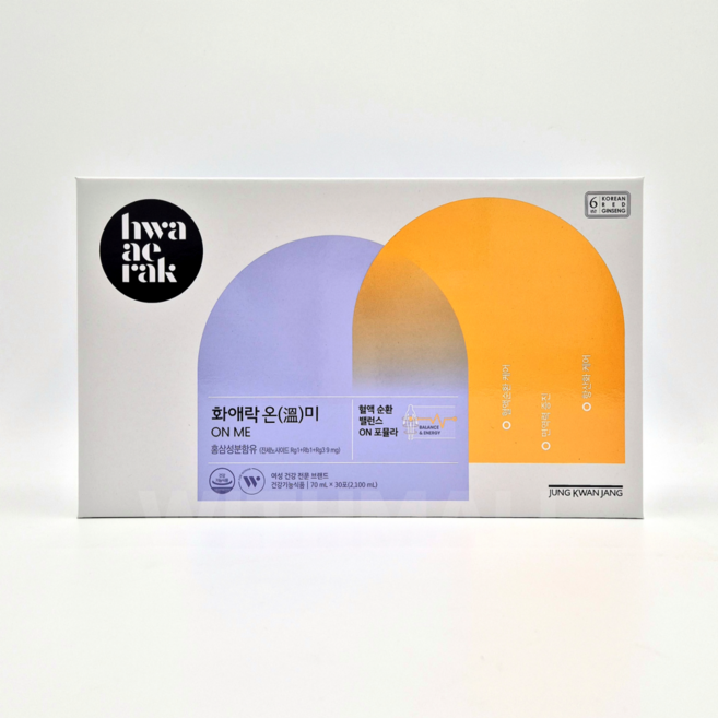 정관장 화애락 온미 70ml 30포, 30개