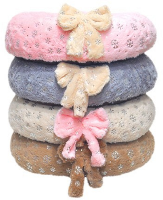 딩동이네 강아지 웰탑 이지펫 눈꽃방석, 아이보리, 1개