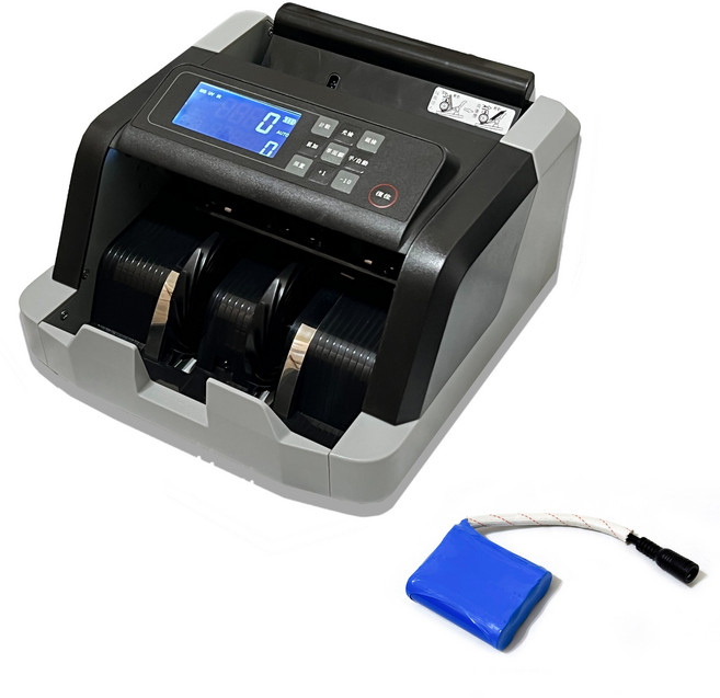 3500型點鈔機 附電池 輕巧便攜 可選購外接螢幕, 1個, 3500型點鈔機一台+加購電池裝進機內出貨,