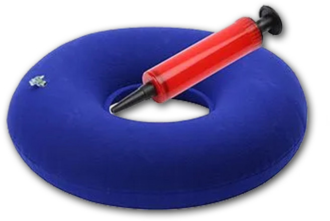 휴대용 도넛방석 임산부 산모방석 꼬리뼈 에어 쿠션, 1개, 블루