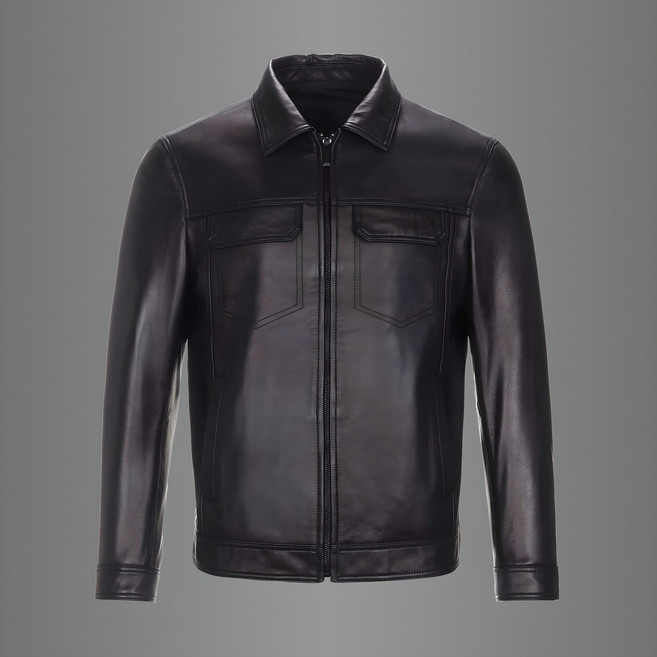 DIMO 트러커 양가죽 자켓