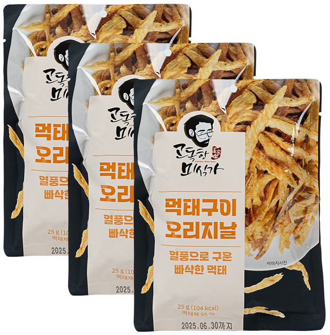 고독한미식가 빠삭먹태구이 25g 오리지널, 3개