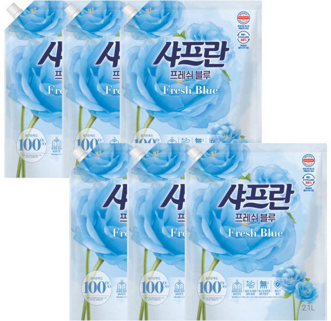 샤프란 프레쉬 블루 리필, 2.1L