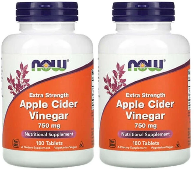 나우푸드 애사비 엑스트라스트렝스 고약사 애플 사이다 비니거 식초 450mg 180캡슐 2병, 180정, 2개 - 쿠팡