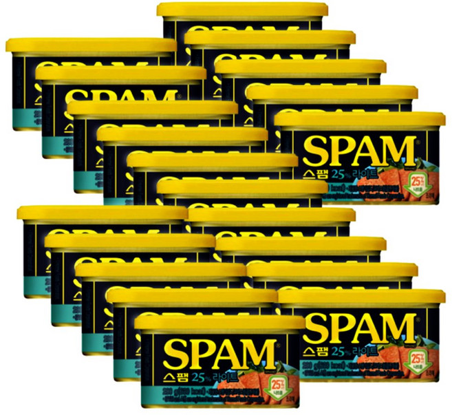 CJ제일제당 스팸 마일드 25 라이트 200g 20개 맛있는간단한