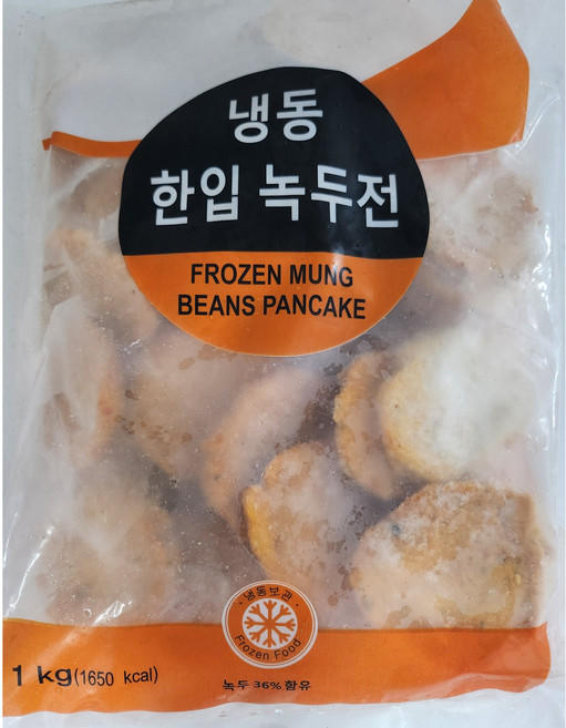 FROZEN FOOD 냉동 한입 녹두전, 1개, 1kg